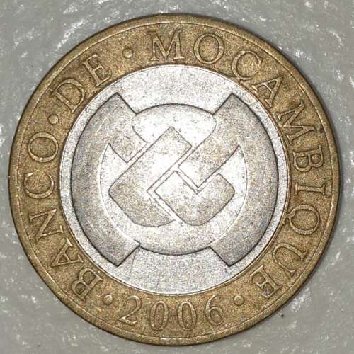 2006 - 10 METICAIS - MOCAMBIQUE - MOZAMBIQUE - (Bi-Metallic)